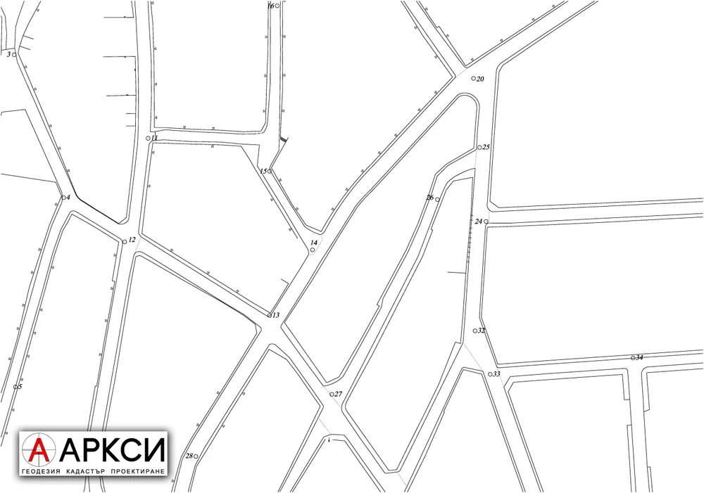 Схема на работна геодезическа основа